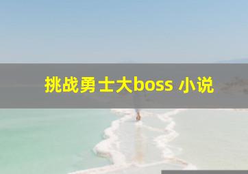 挑战勇士大boss 小说